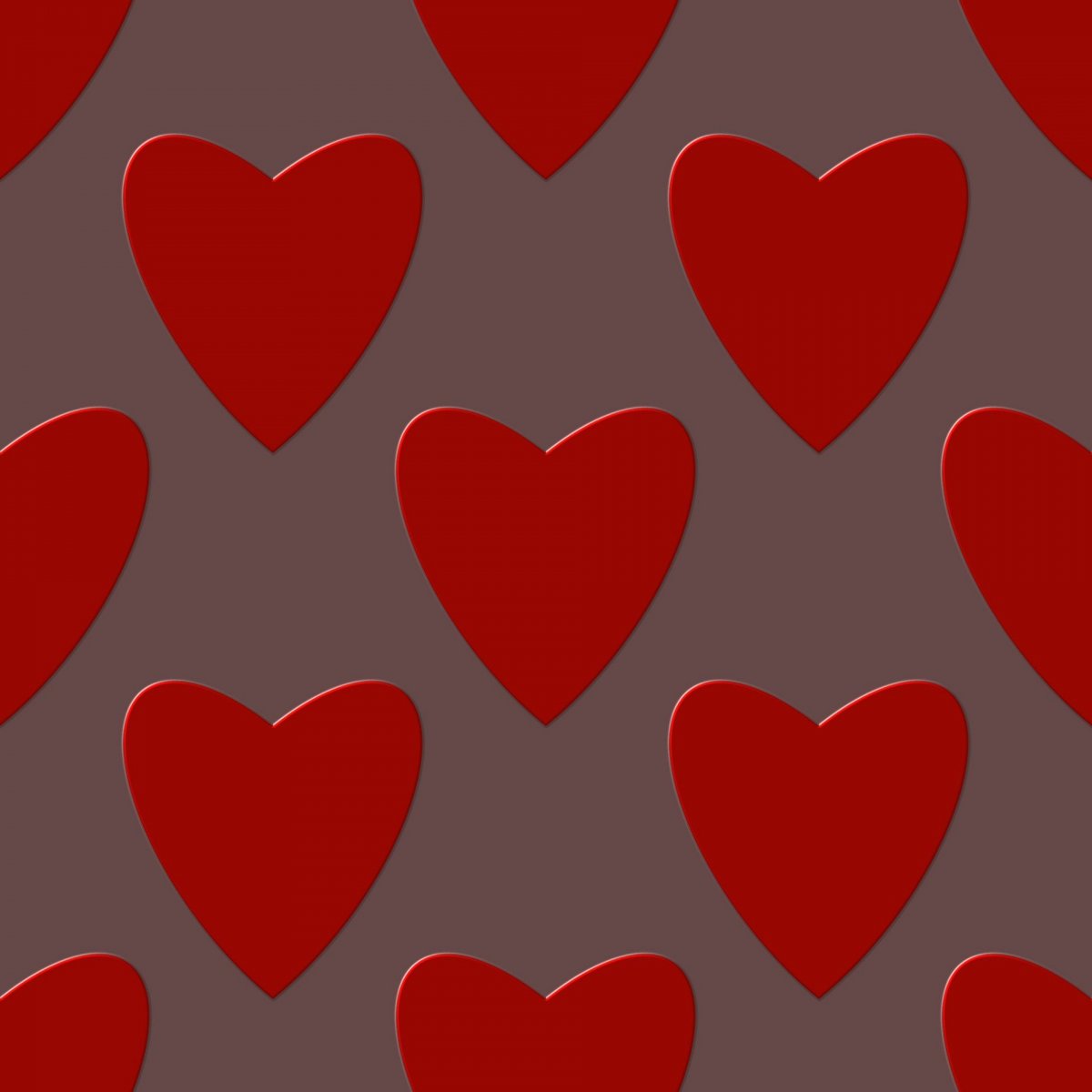 Сердце на Красном фоне