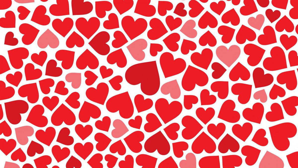 Красное сердечко с глазами