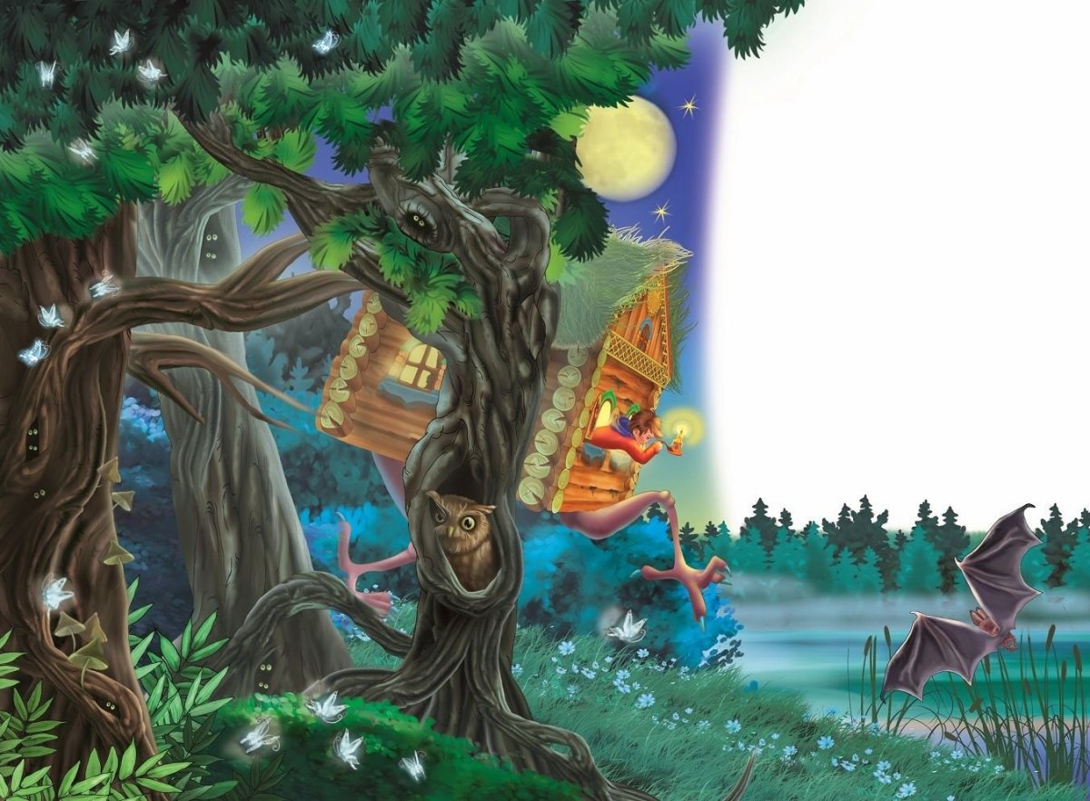 Иллюстрация к сказке о рыбаке и рыбке