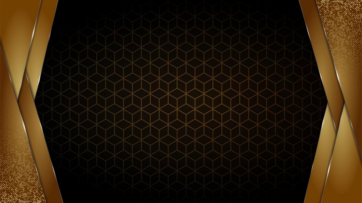 Черный фон с золотыми узорами