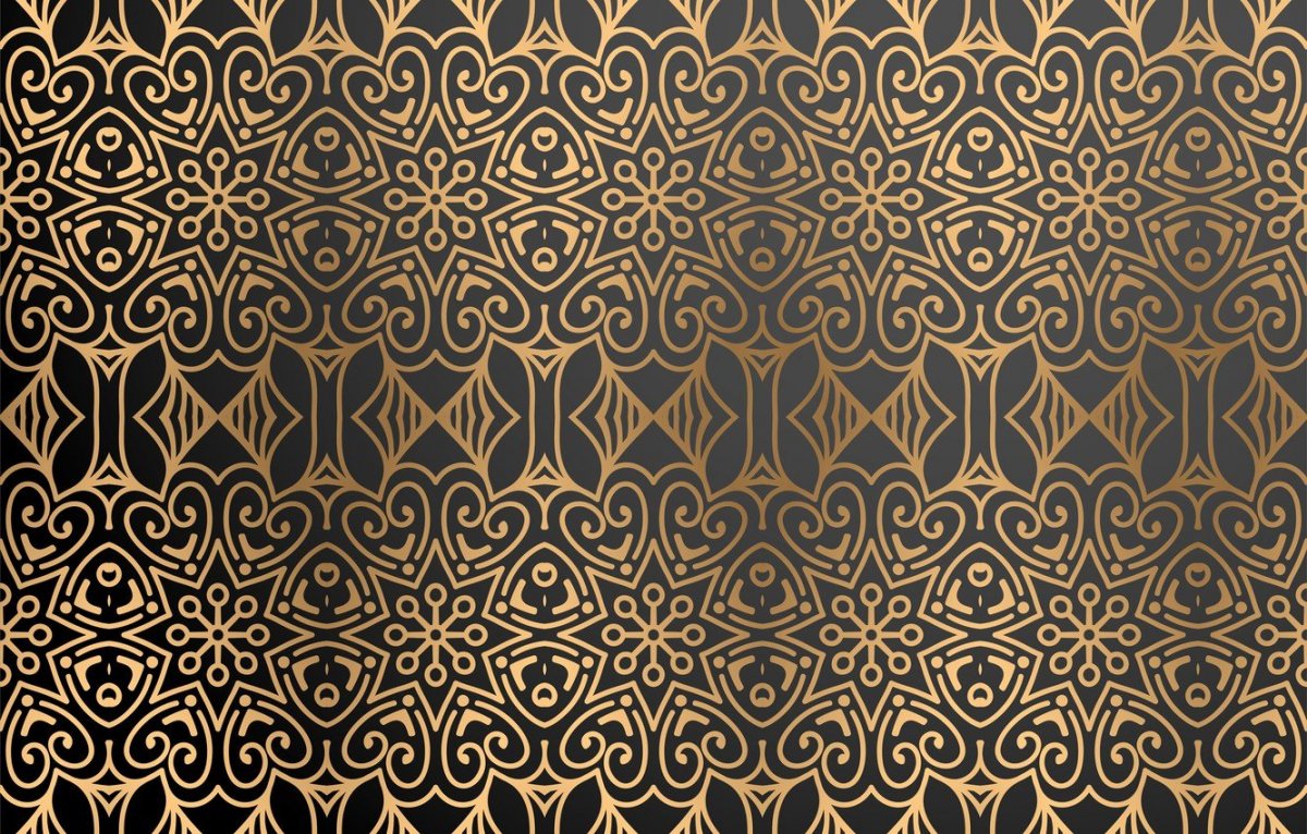 Черный фон с узорами