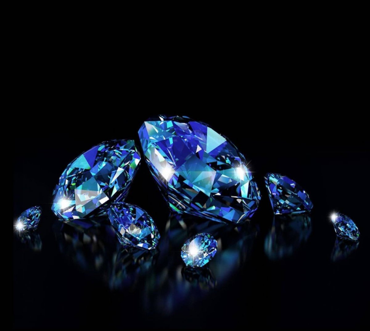 Бриллианты на черном фоне