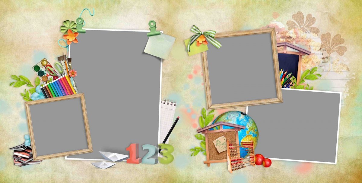 Рамка для коллажа школа