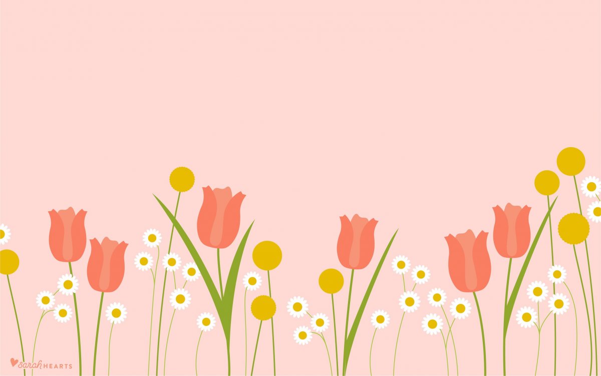 Обои для весны Минимализм яркие