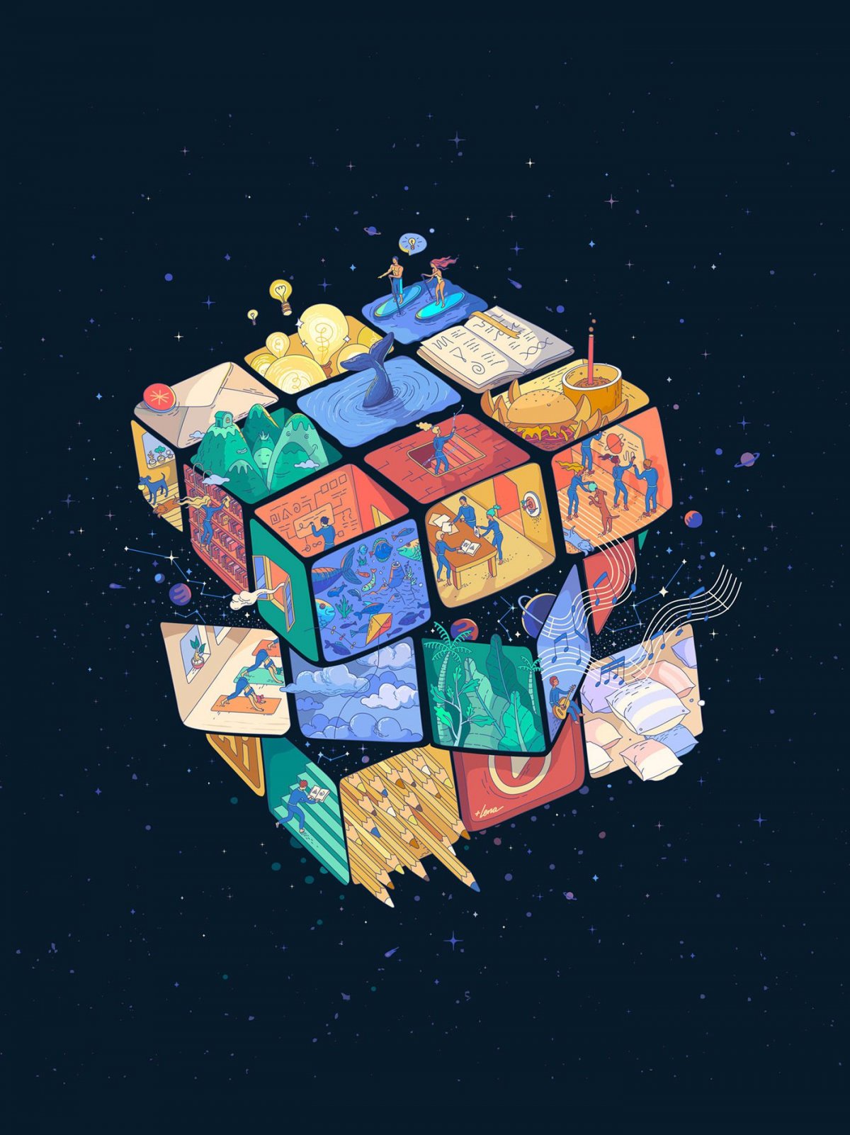 Креативные заставки на телефон