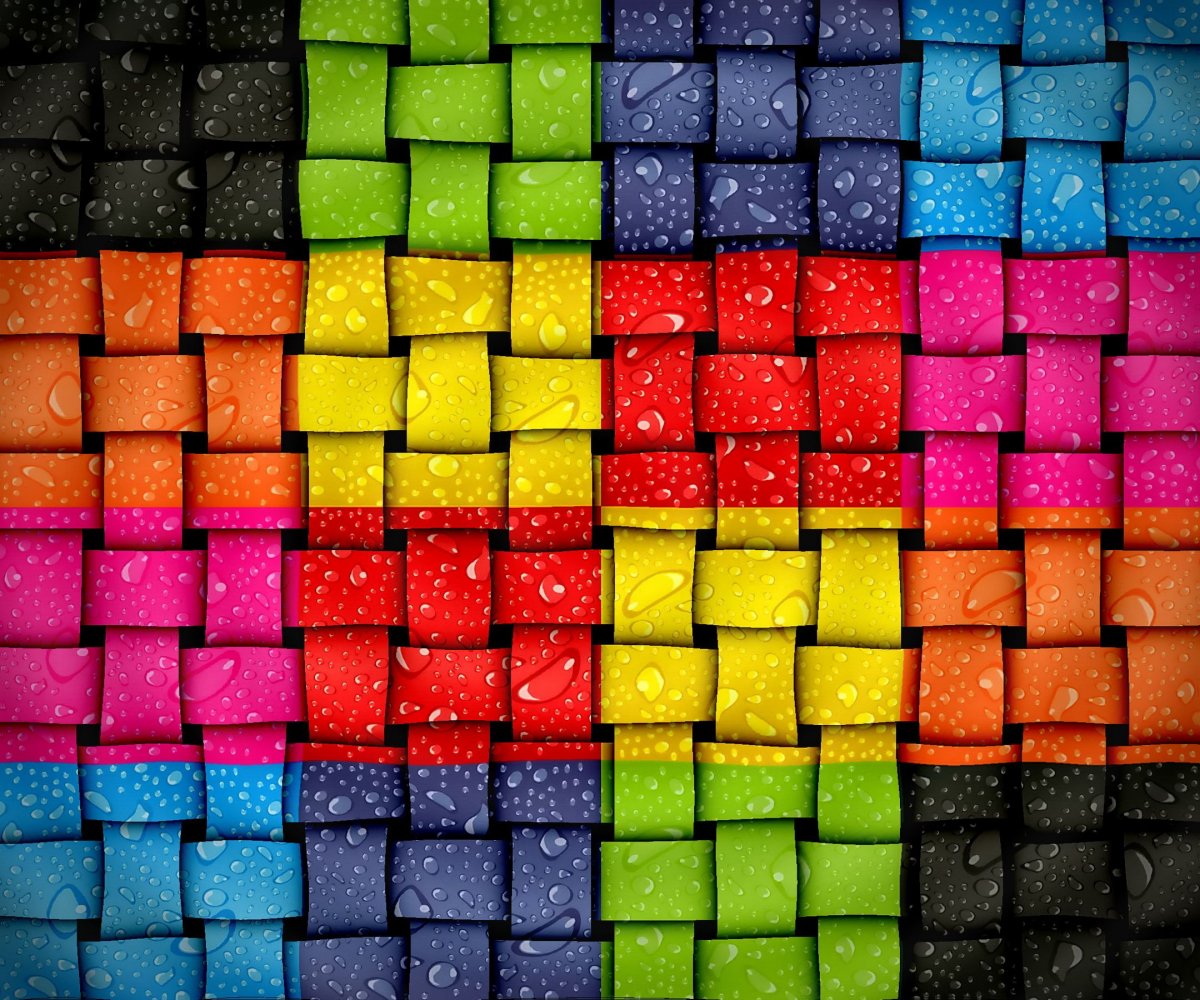 Радужные кубики