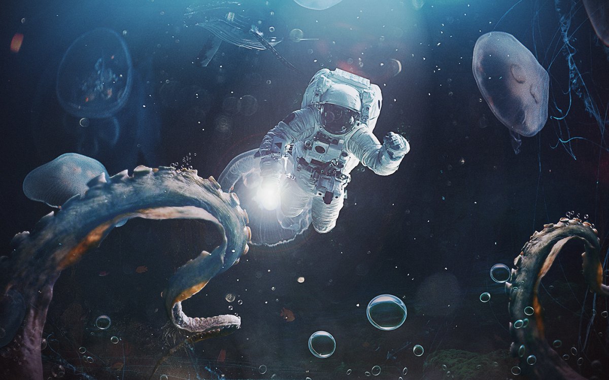 Живые обои астронавт