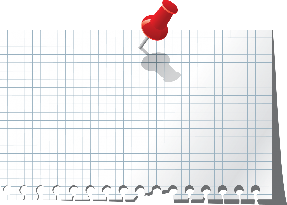 Тетрадный лист в клеточку