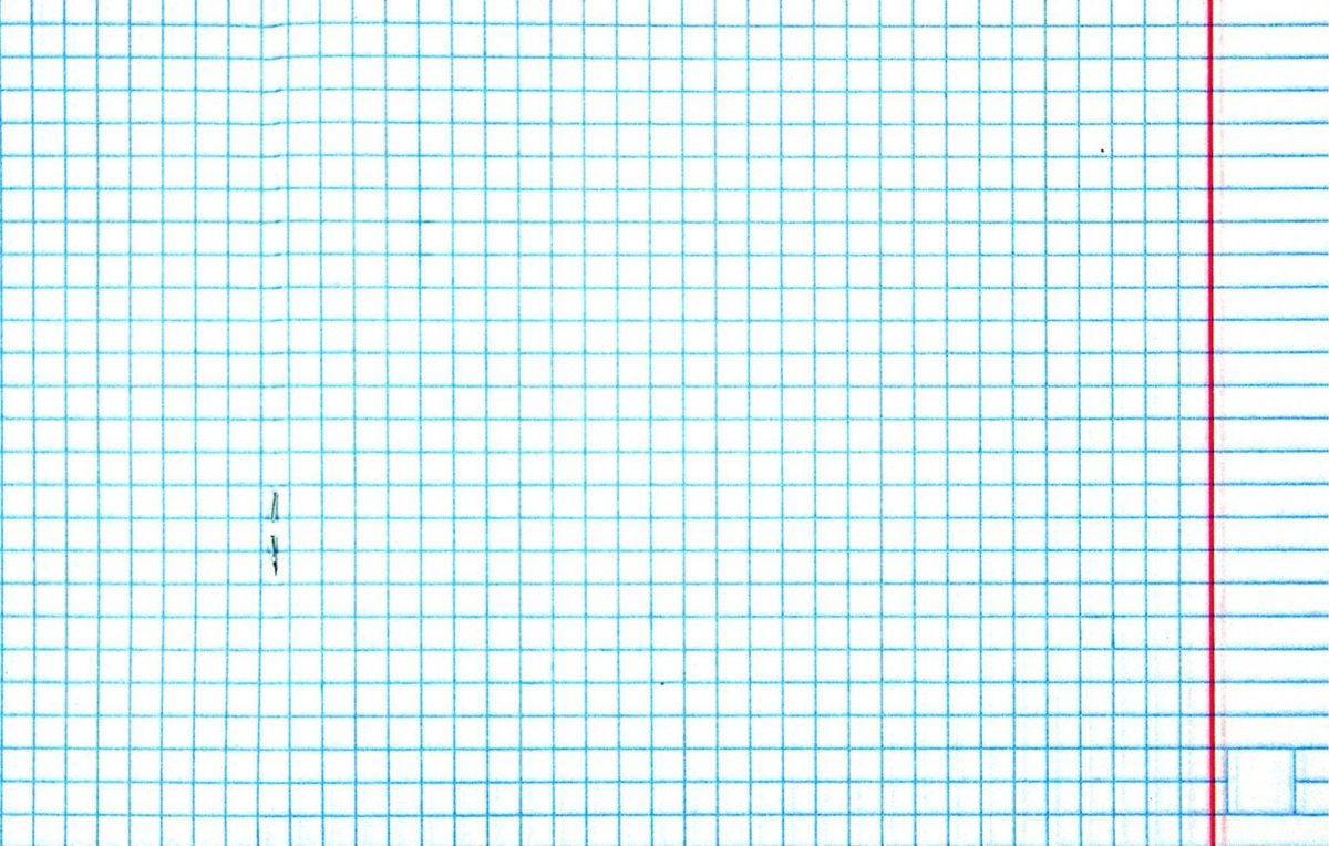 Тетрадный лист в клетку