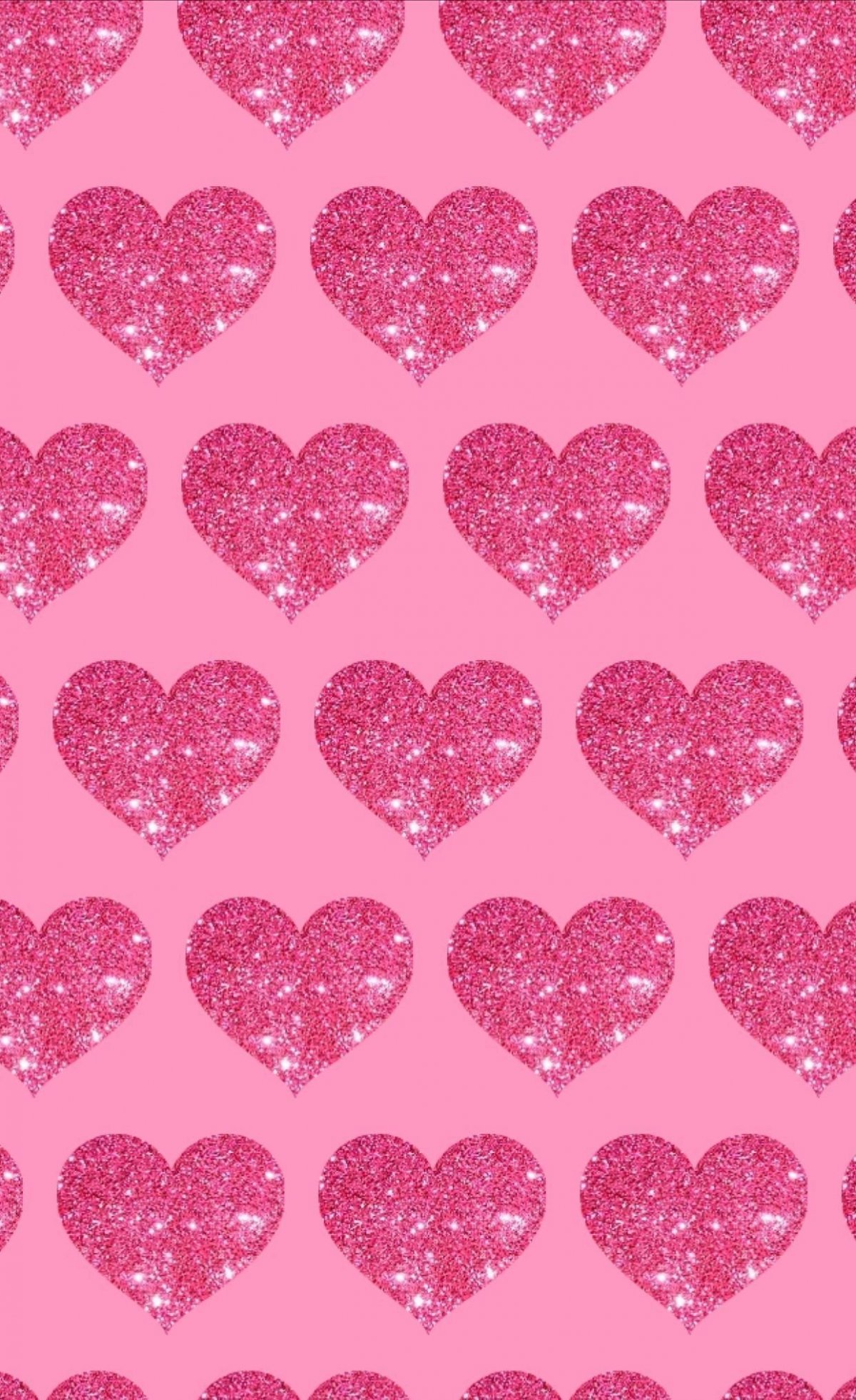 Розовый фон с сердечками