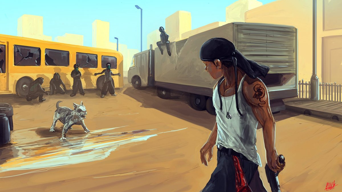 Обои самп гетто