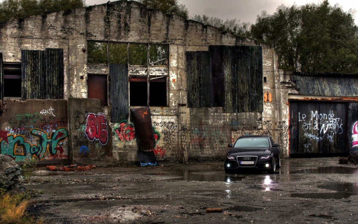 Гетто в Лос Анджелесе переулок