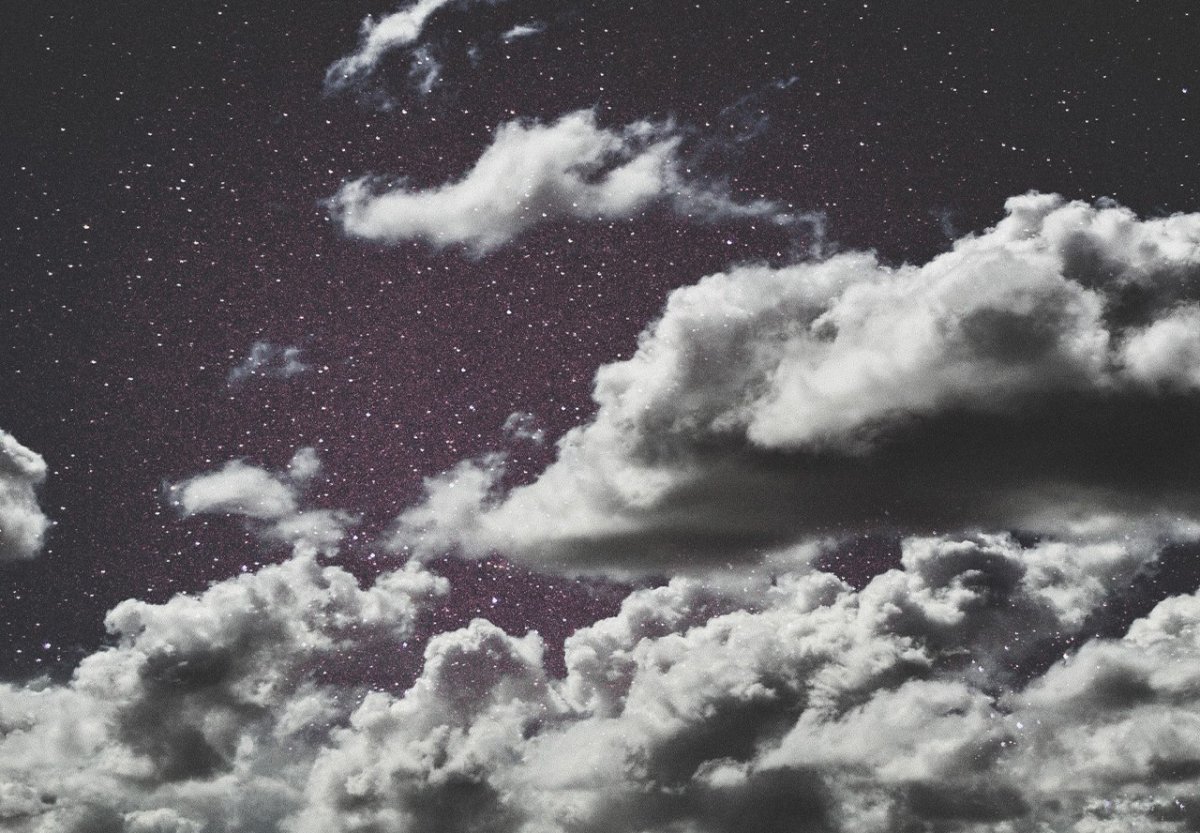 Нежно розовые облака