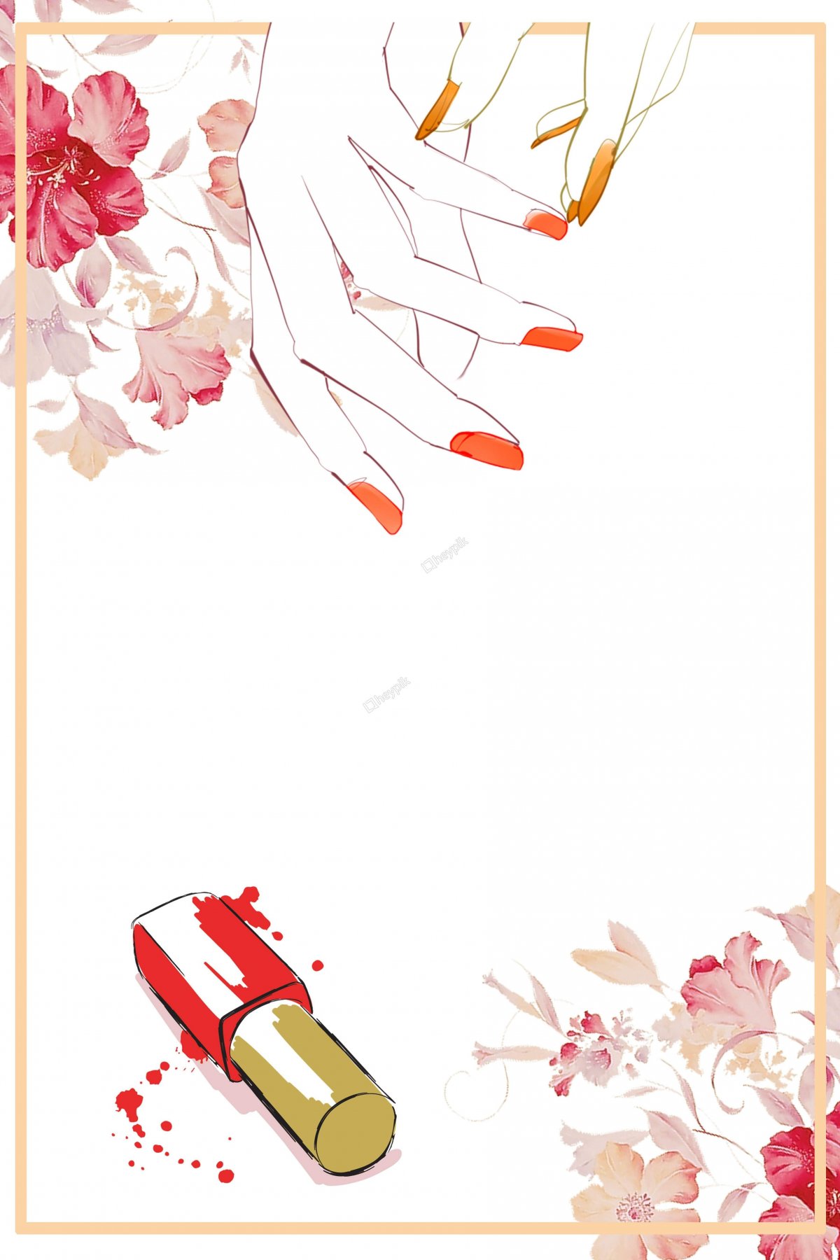 Красивый фон для сторис с маникюром