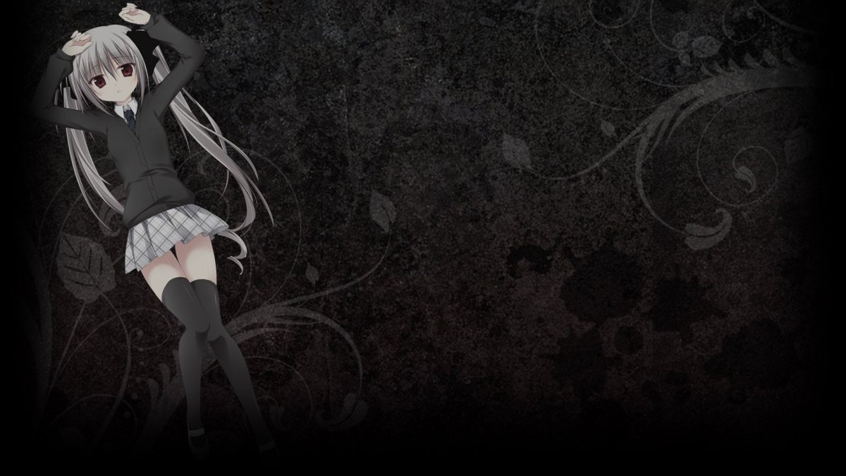 Черная заставка на рабочий стол