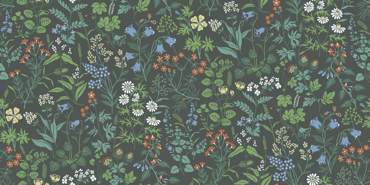 Мелкие цветочки на белом фоне