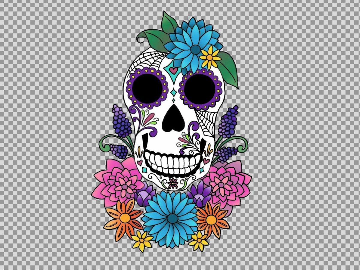 Красивый фон с черепами