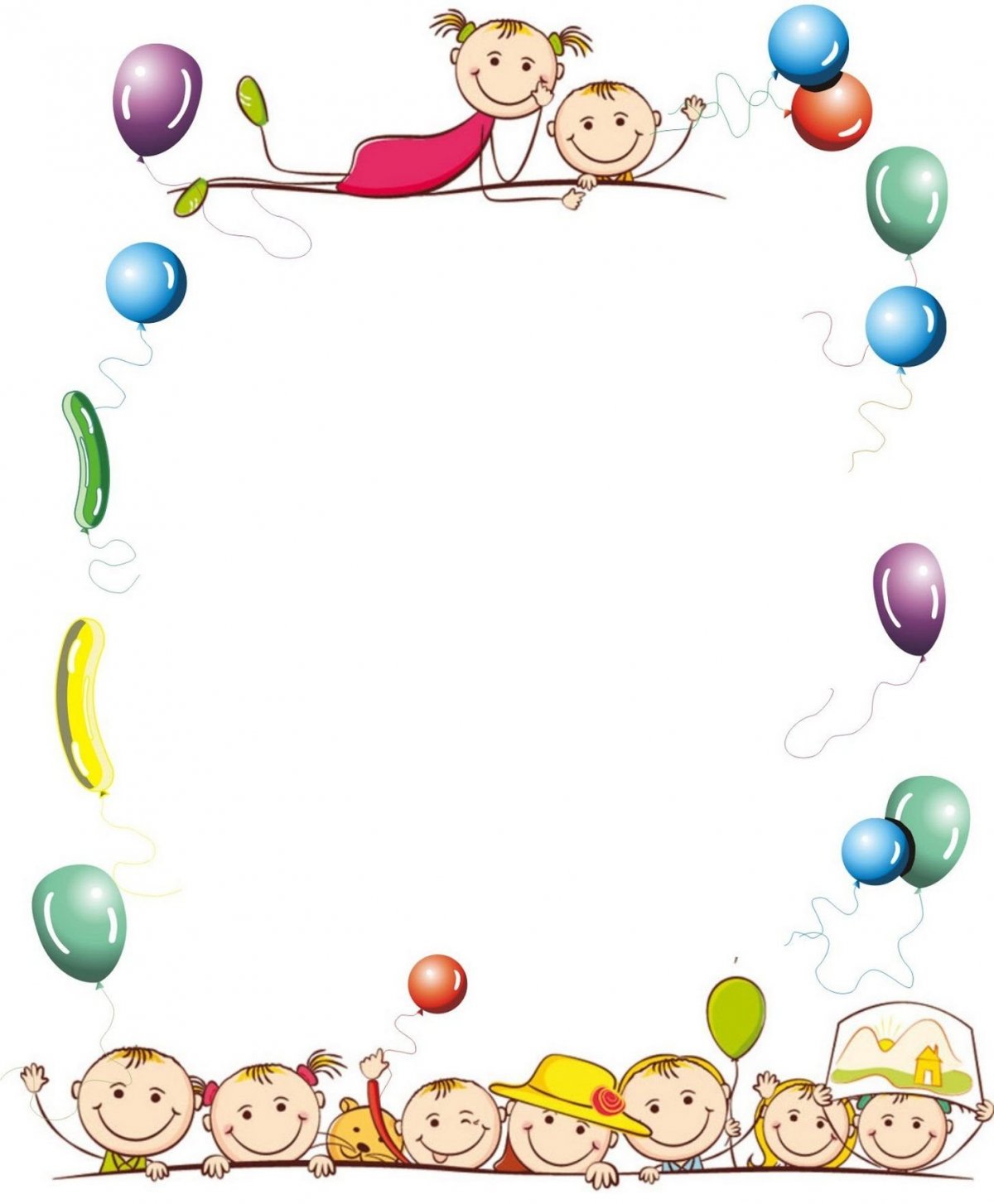 Фон детский сад мультяшный