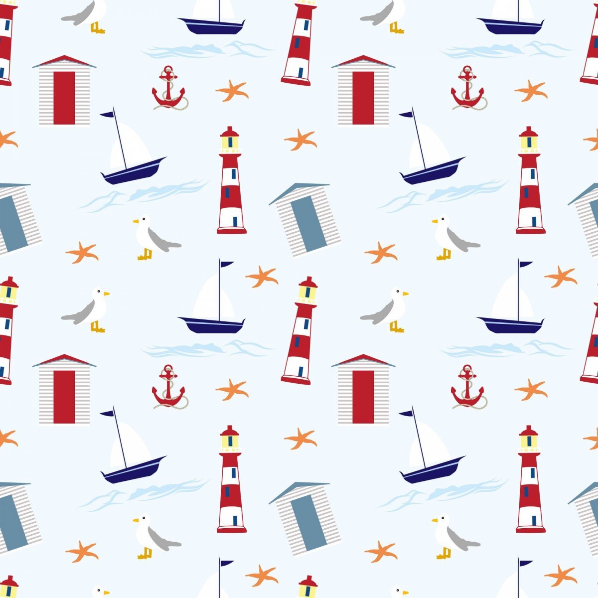 Паттерн на морскую тематику
