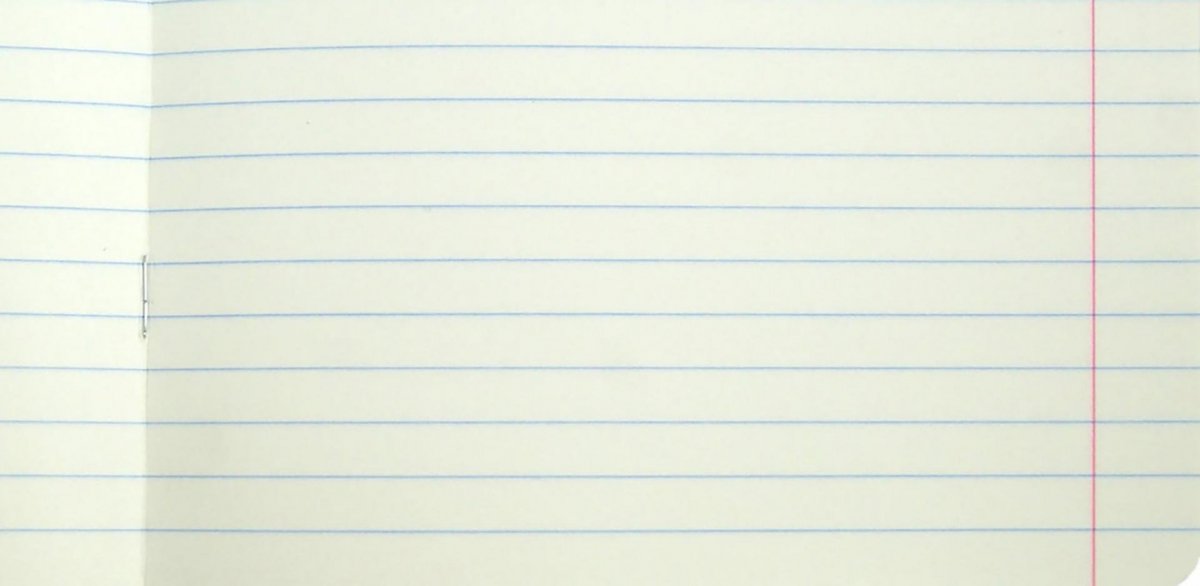 Тетрадный лист в линейку