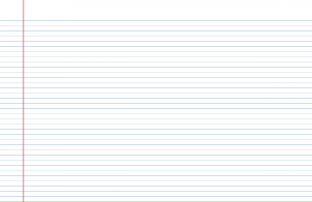 Лист тетрадки в линейку