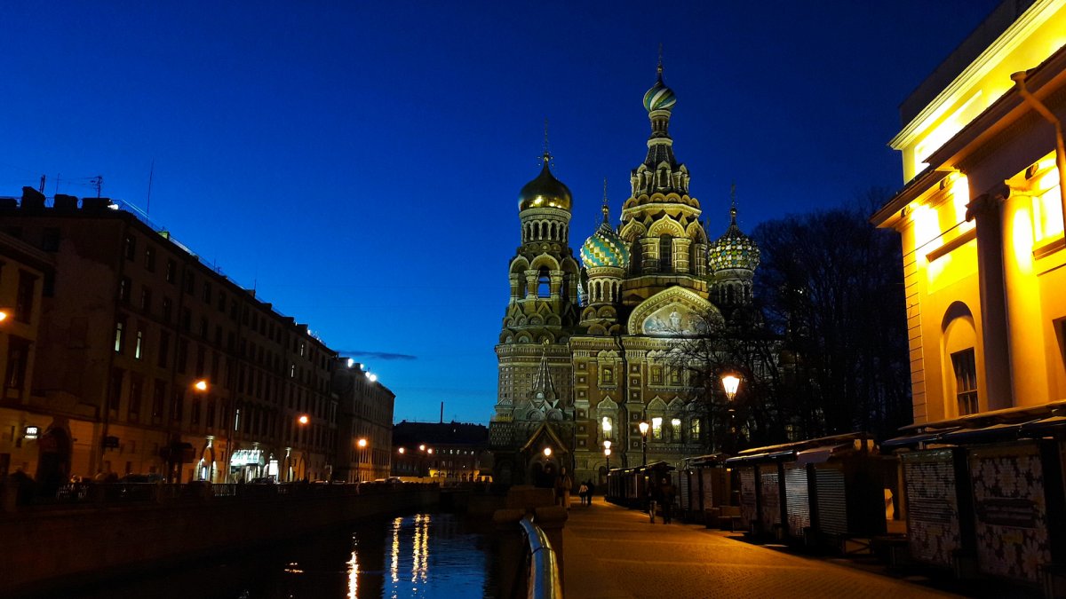 Панорама Санкт-Петербурга рассвет
