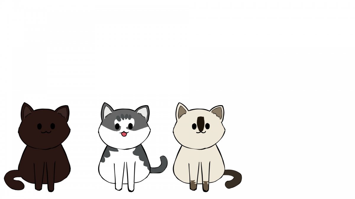 Кавайные котики на рабочий стол