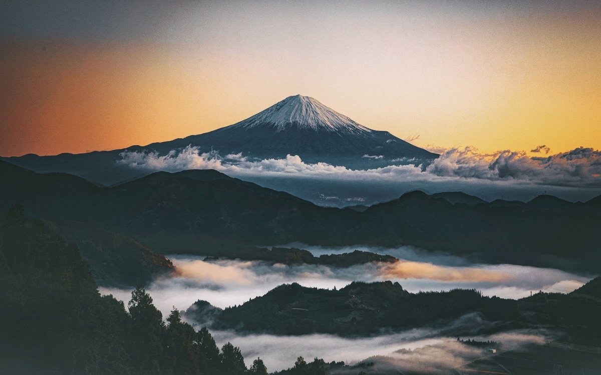 Фотообои на стену Фудзияма