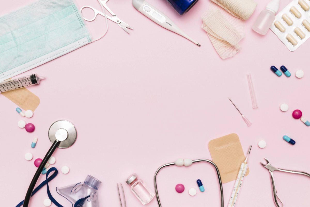 Медицинские принадлежности фон