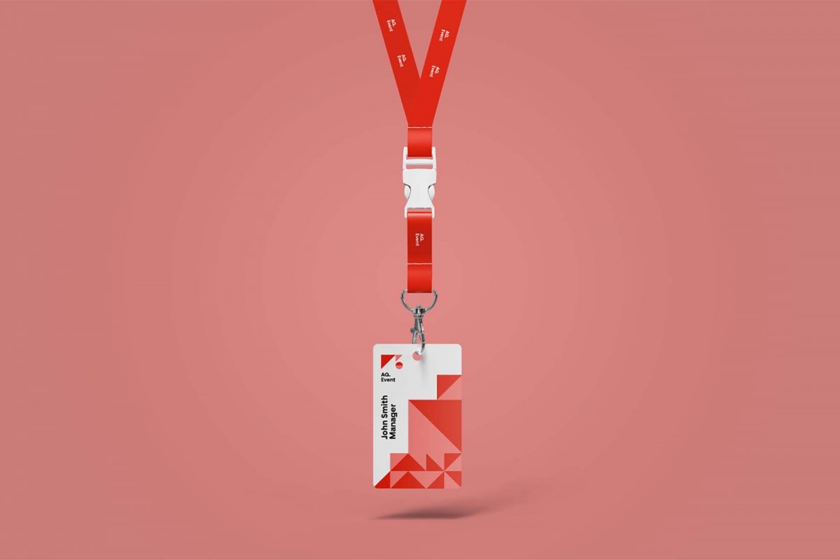 Бейдж мокап горизонтальный