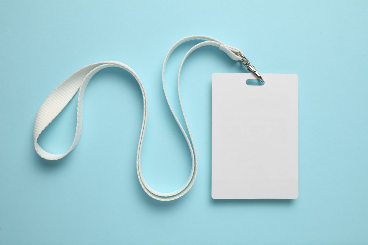 Лента для бейджа мокап