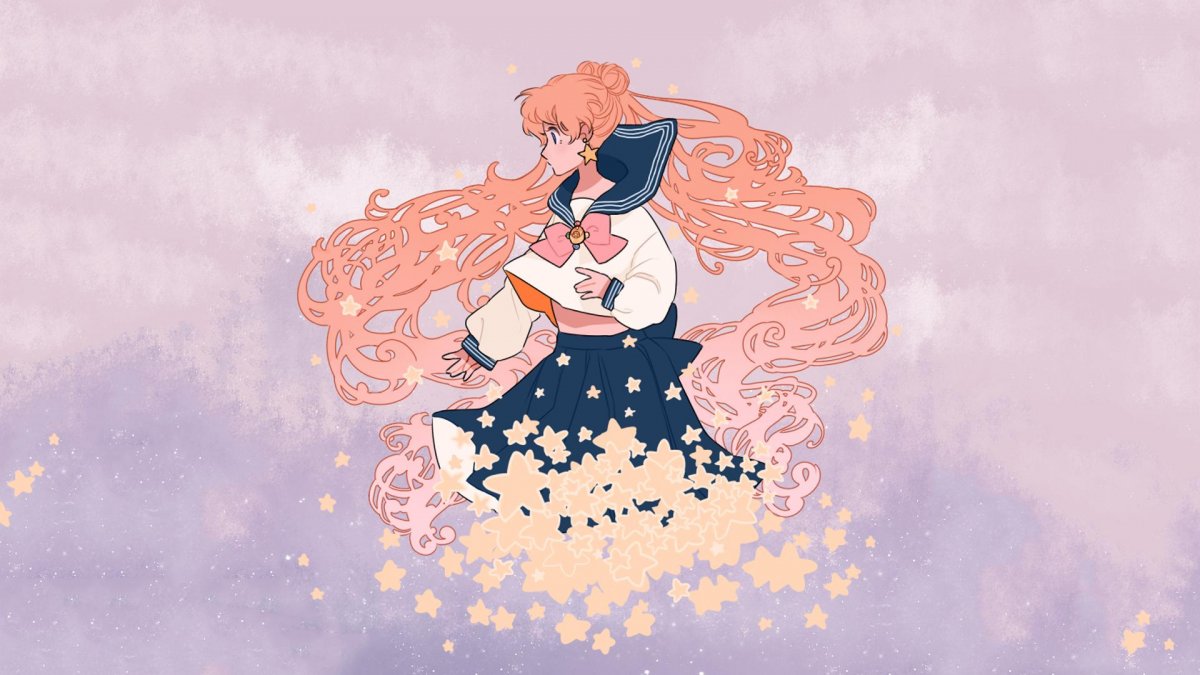 Усаги Цукино арт плачет