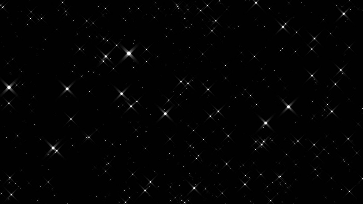 Черное небо со звездами