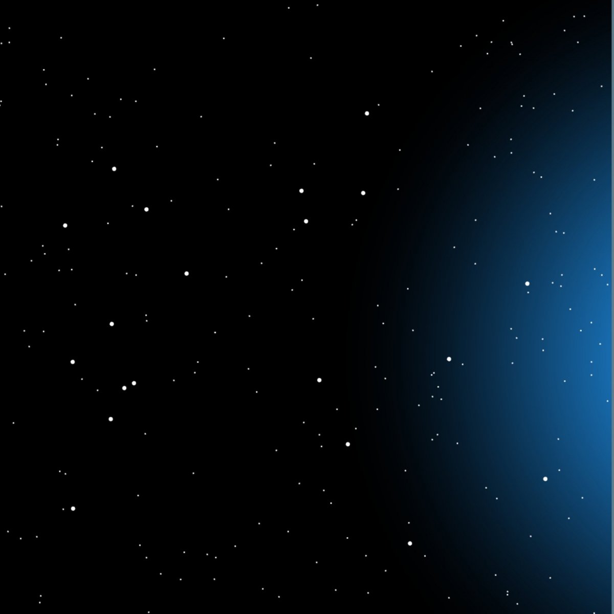 Звездное небо на черном фоне