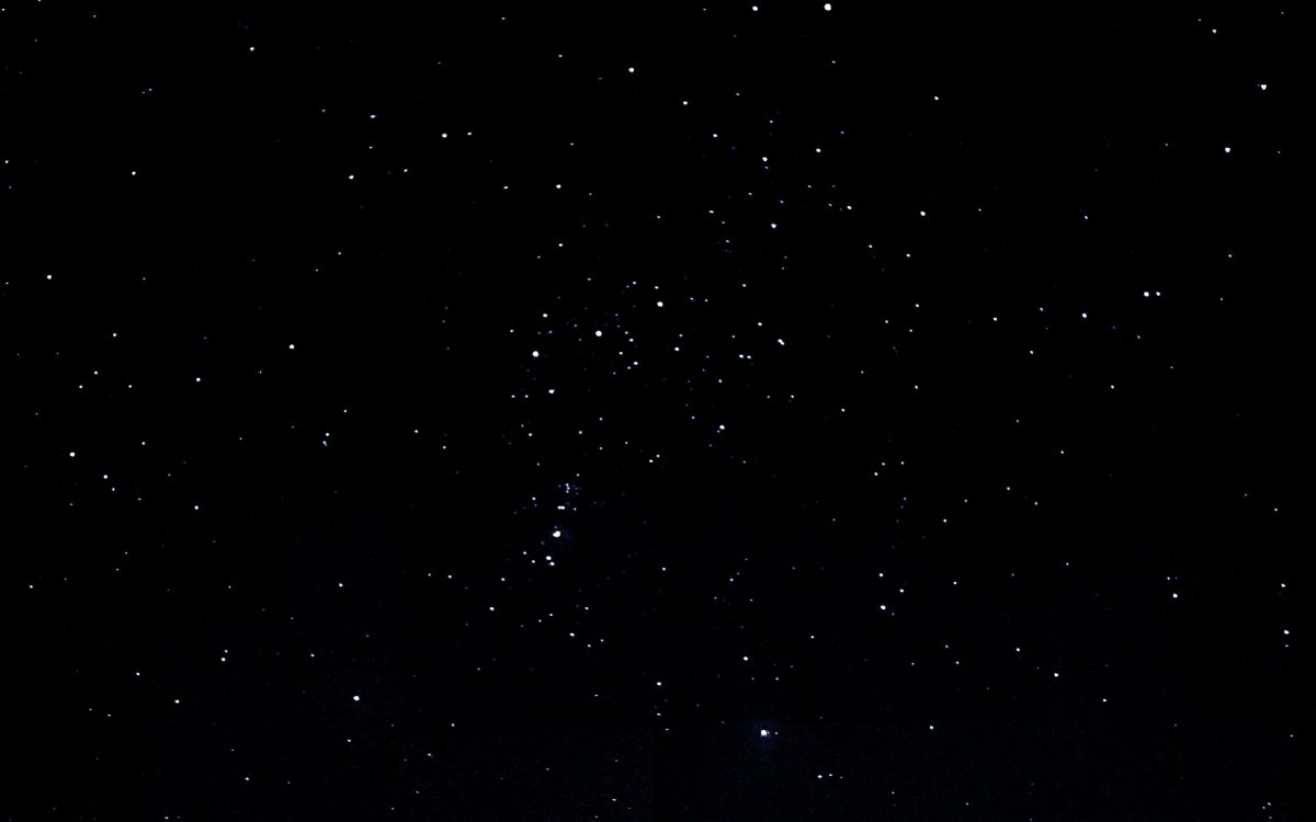 Черное звездное небо HD