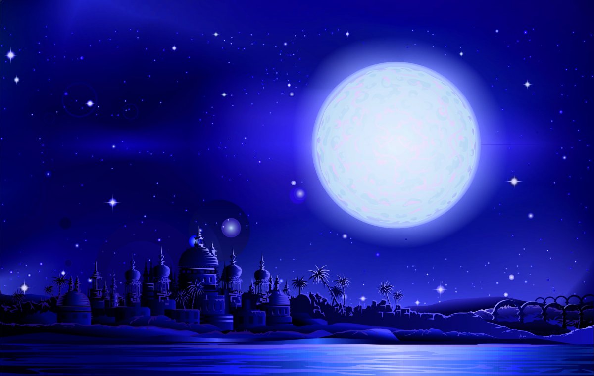 Арабская ночь вектор