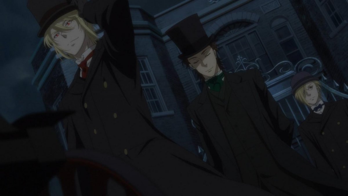 Кадры из аниме здания патриотизм Мориарти