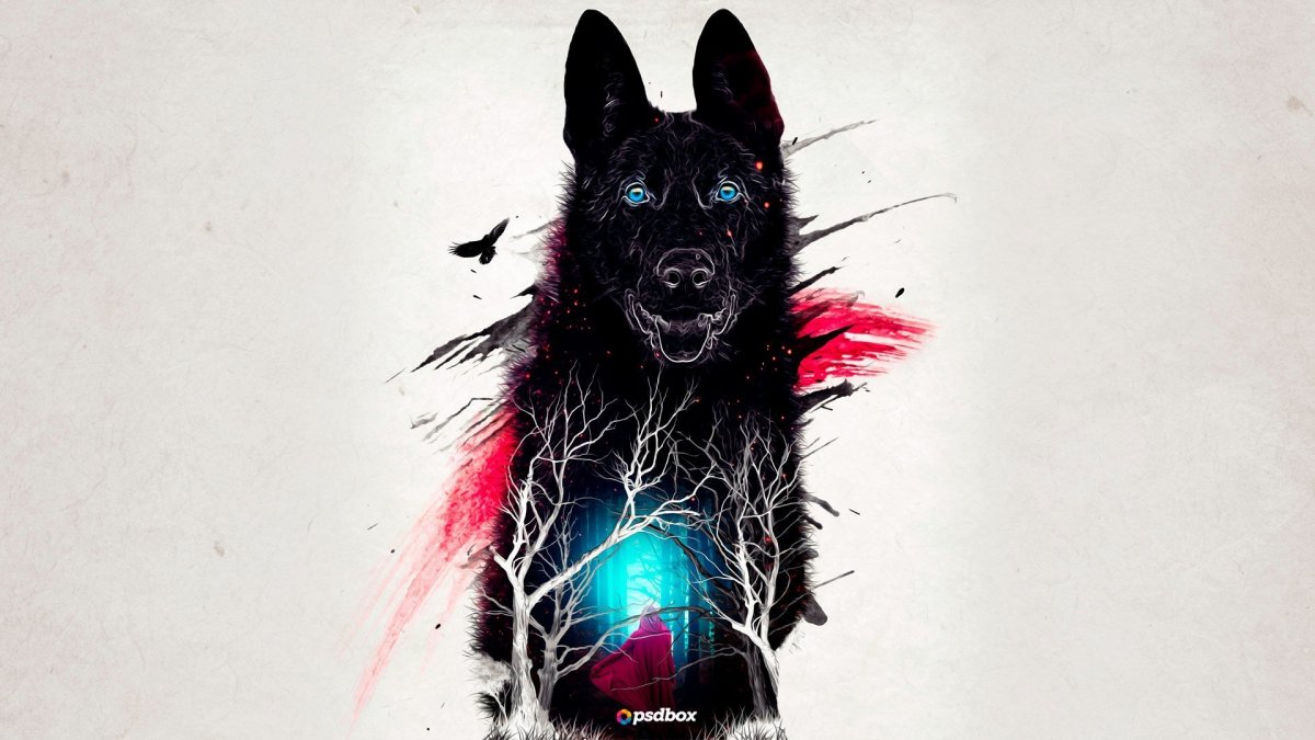 Волк Минимализм