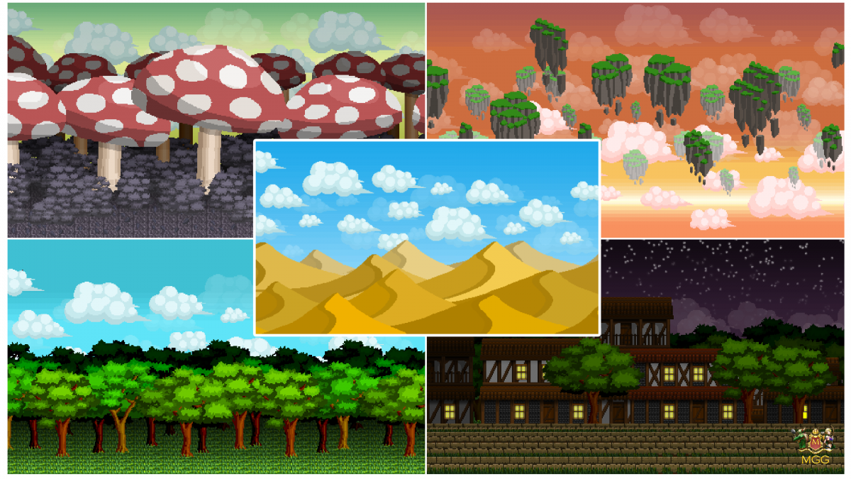 Задний фон для платформера будущего