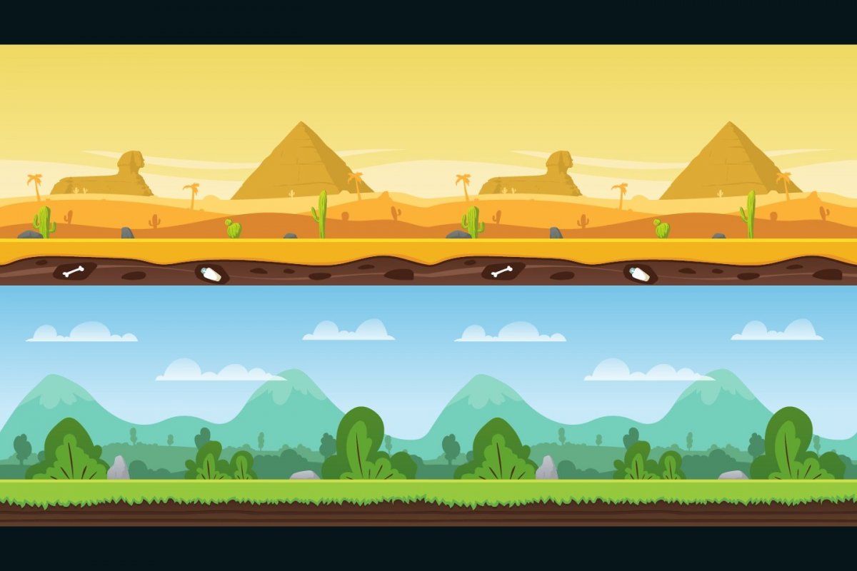 Платформер пустыня