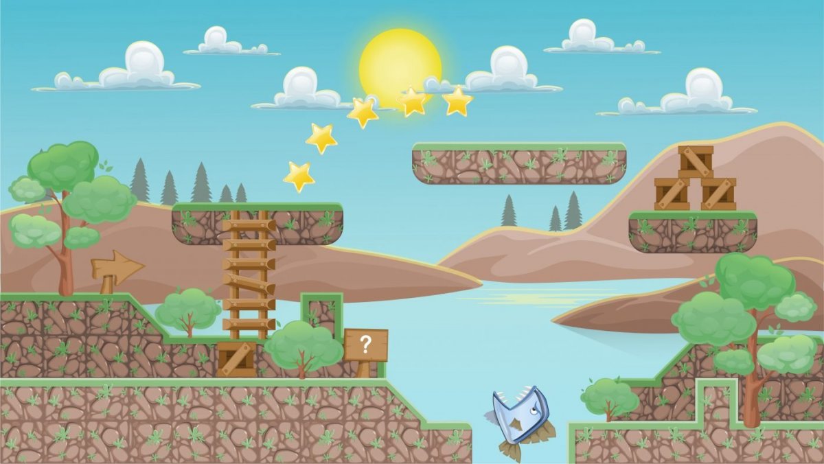 Векторная Графика для платформера