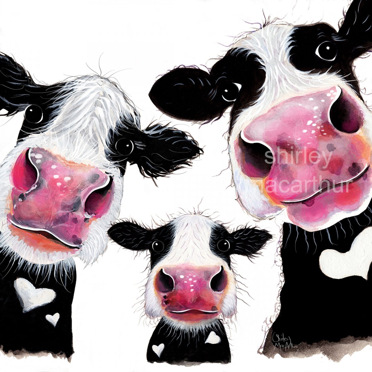 Принт в стиле коровы