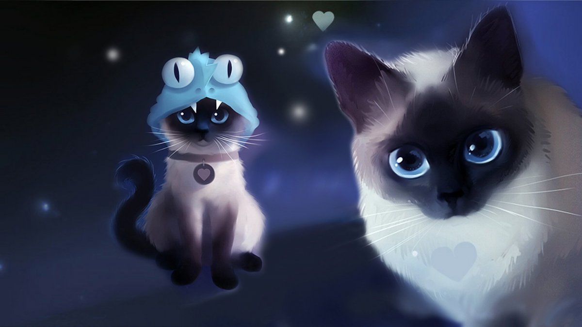 Красивая кошка арт