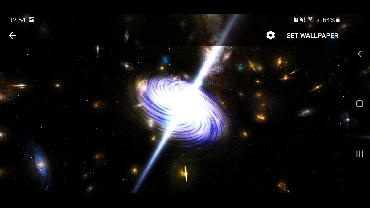 Живые обои черная дыра для андроид