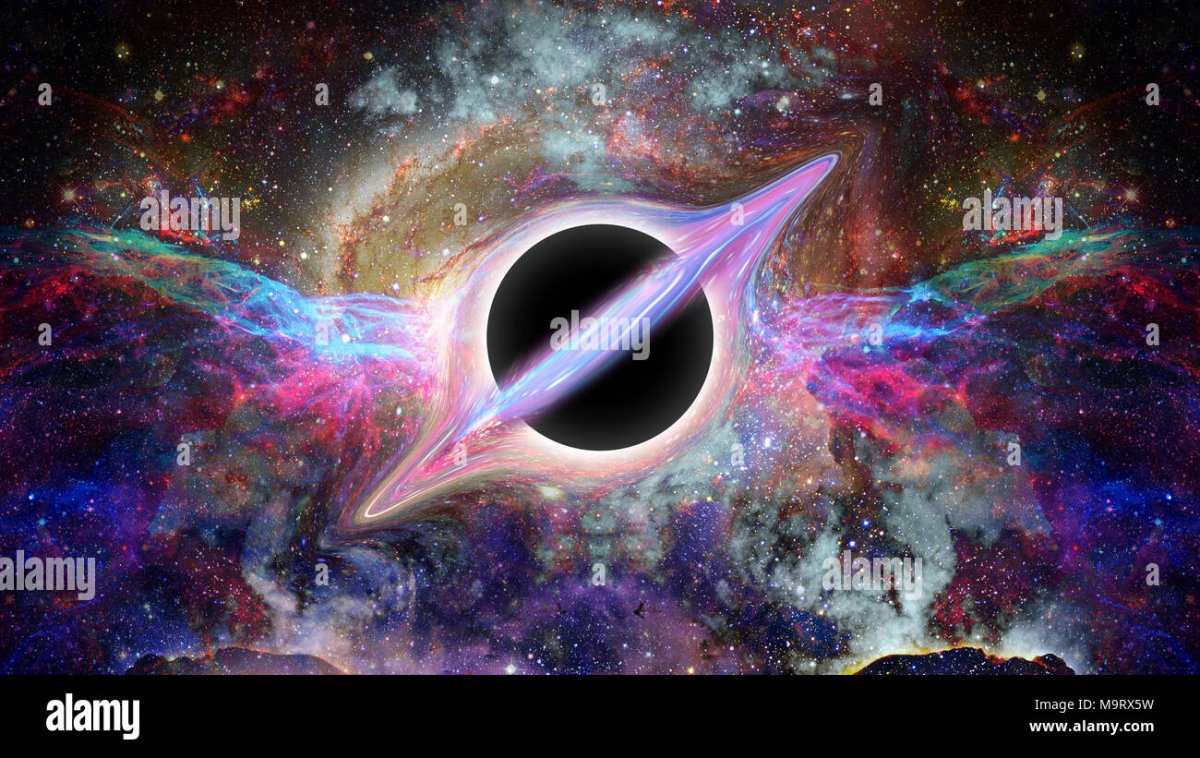 Чёрная дыра в космосе