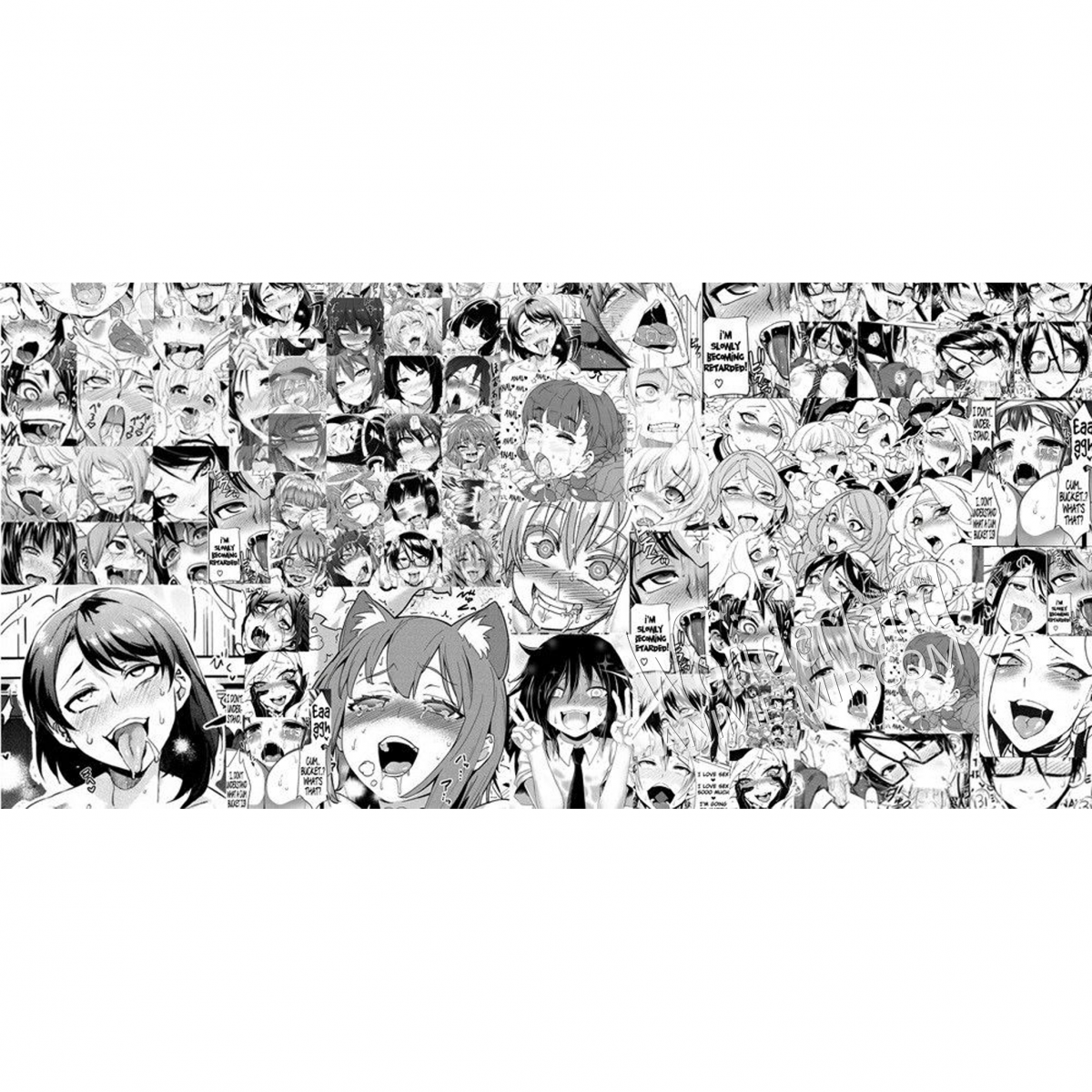 Ахегао обои розовые