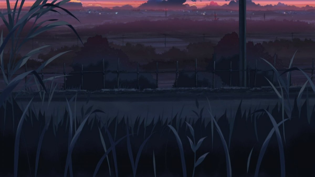 Ночное поле аниме