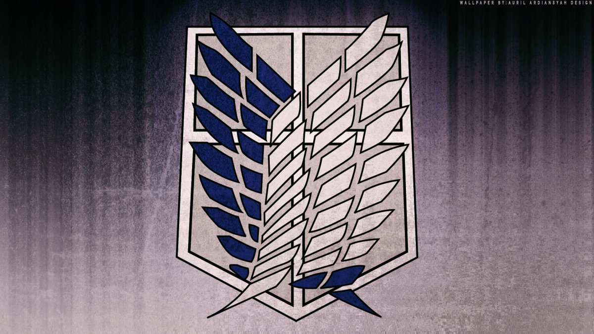 Обои на рабочий стол атака титанов Минимализм