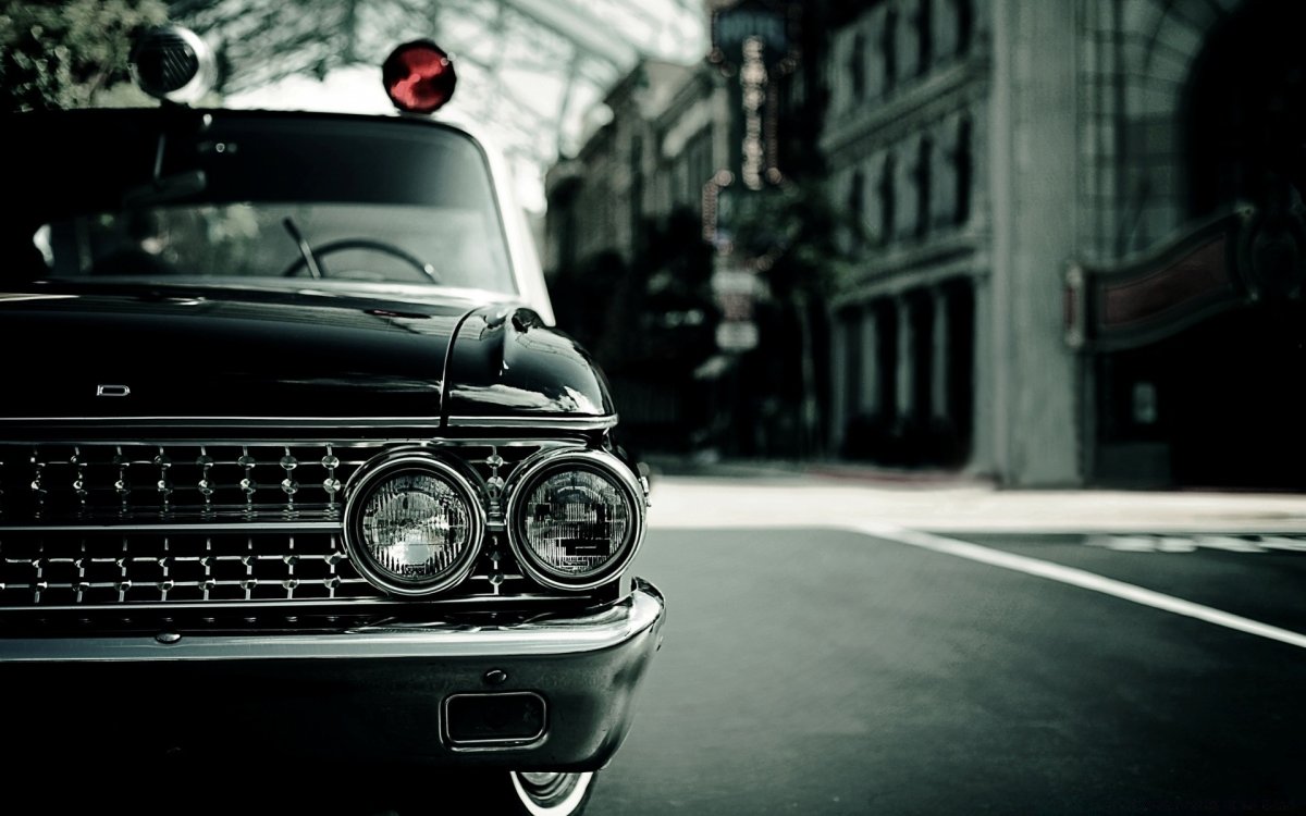 Ретро авто черно белые