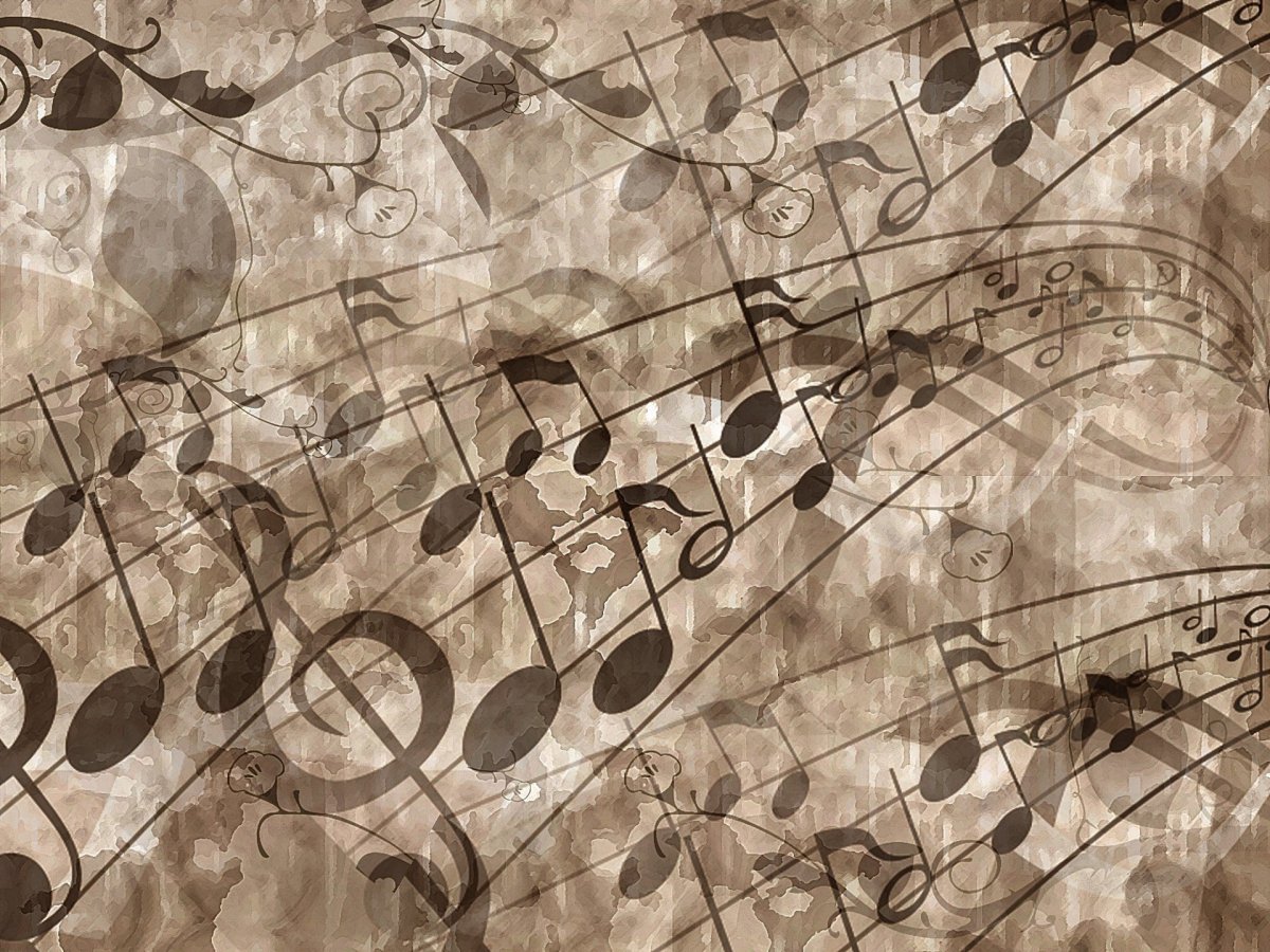 Музыкальный фон векторный